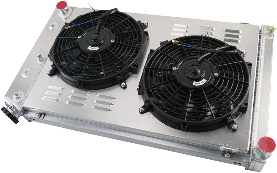 3 Row Aluminum Radiator with Fan Shroud and Thermostat Kit, 32 Overall Width O452976