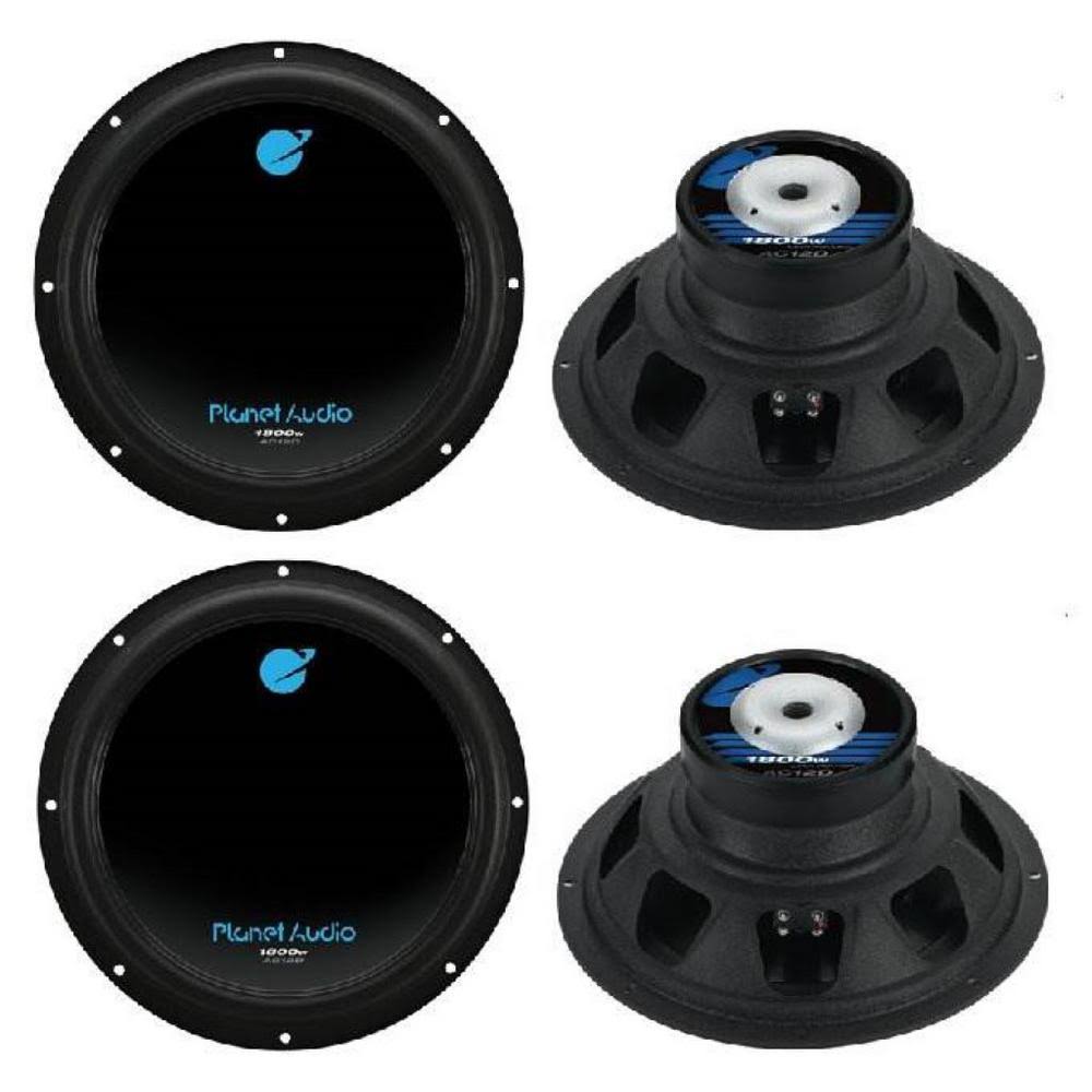 4 New Planet Audio AC12D 12x22 7200W Car Audio Subwoofers G916