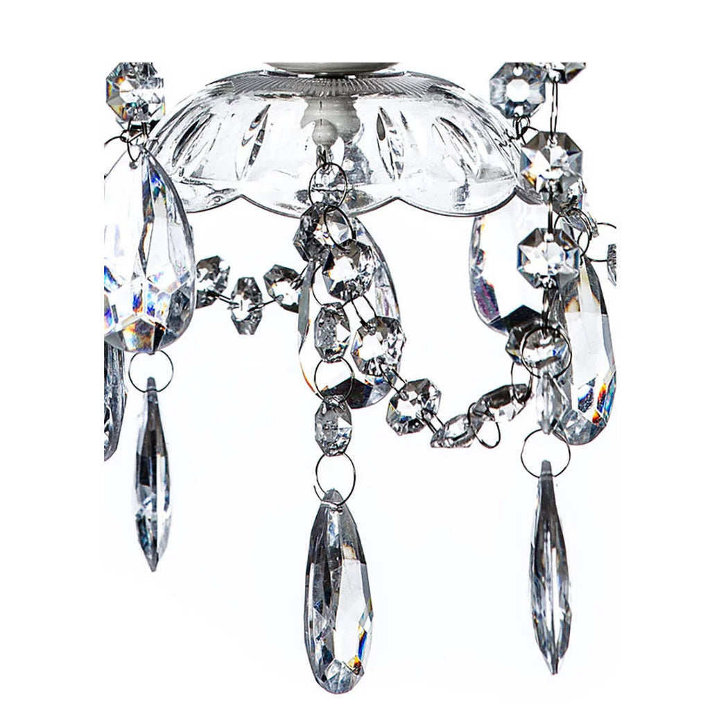 Clear 4 Light Acrylic Crystal Chandelier D2496