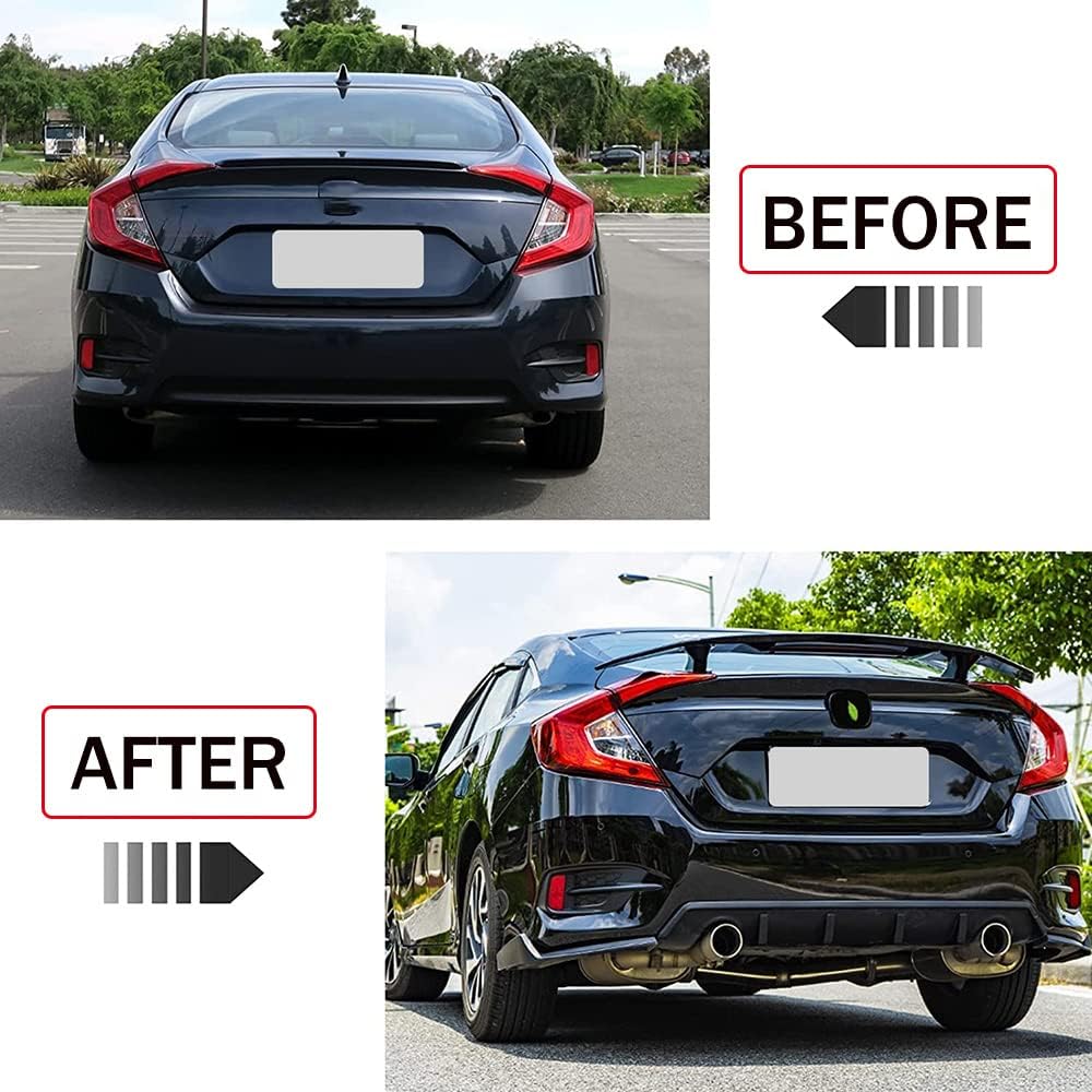 Glossy Black ABS Racing Spoiler Wing S515175