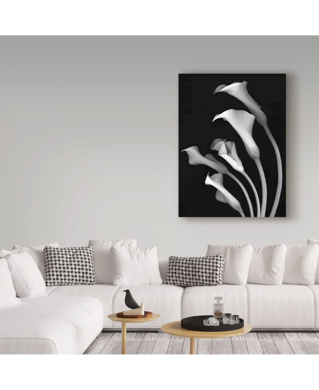 Black and White Canvas Art 35 in. W x 47 in. H P8129