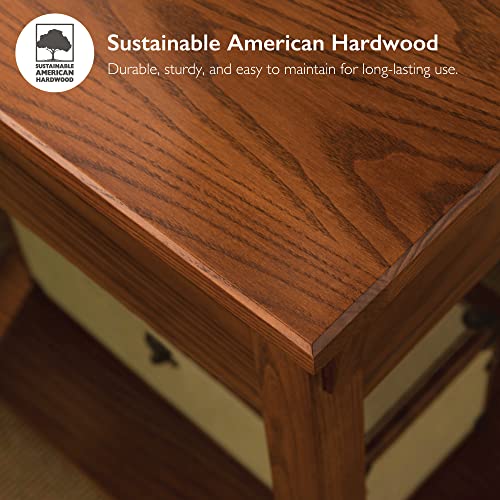 Medium Oak Wood Console Table K193936