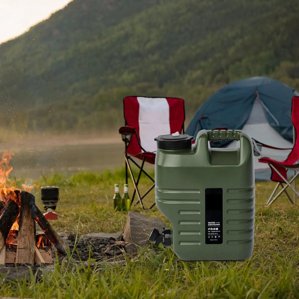 Green 18L Camping Water Storage Jug with Spigot M57341