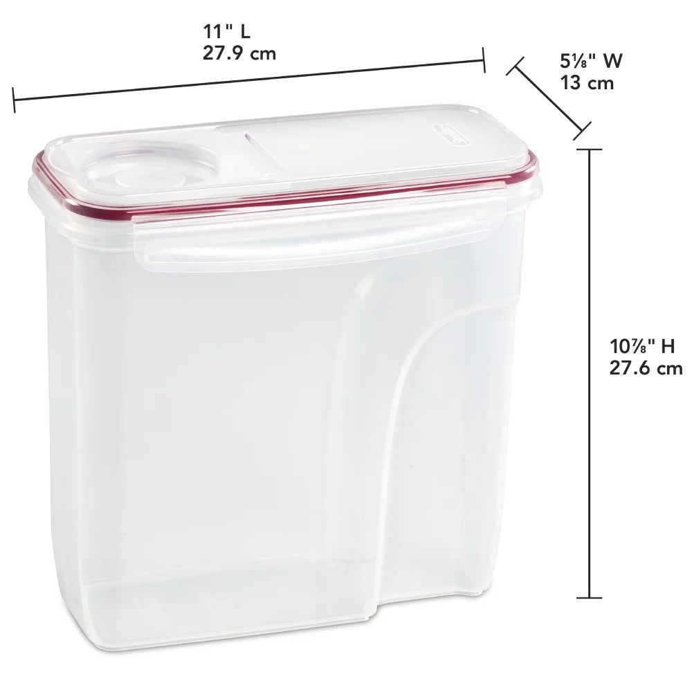 Clear 3-Pack 6 Qt. Cereal Storage Container O624346