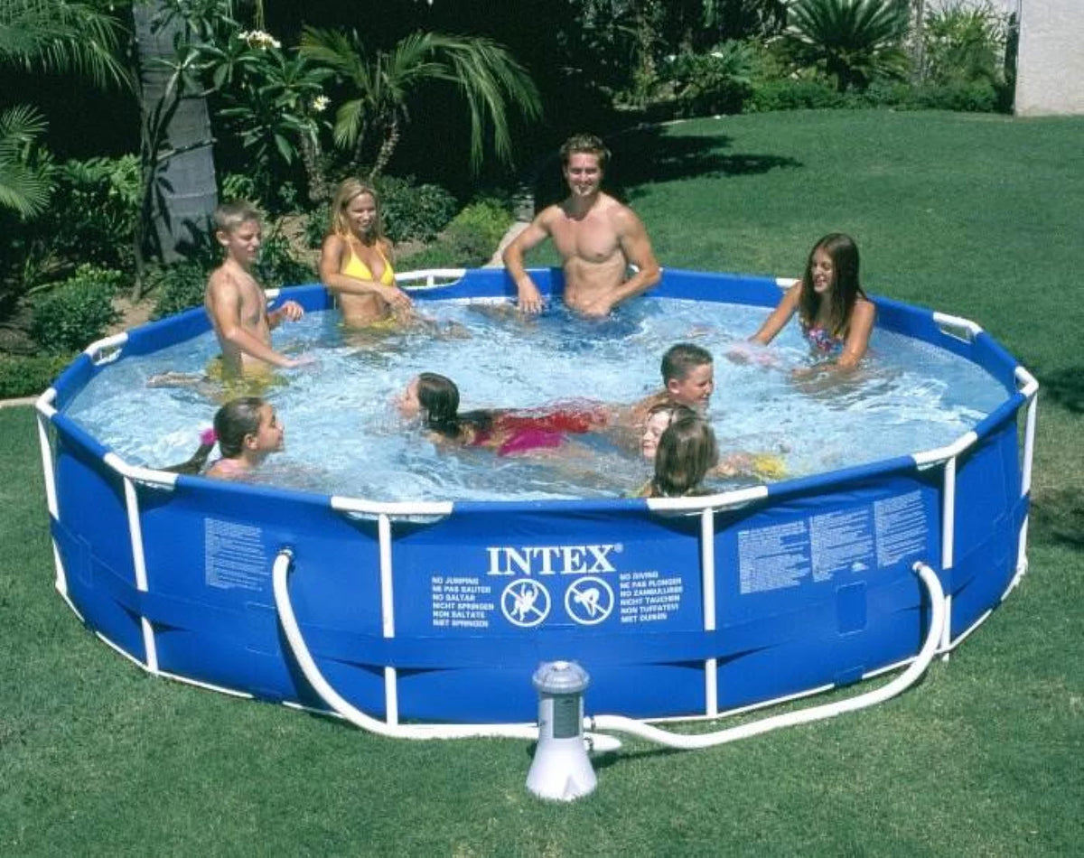 12ft x 30in Metal Frame Round Swimming Pool Set P8750