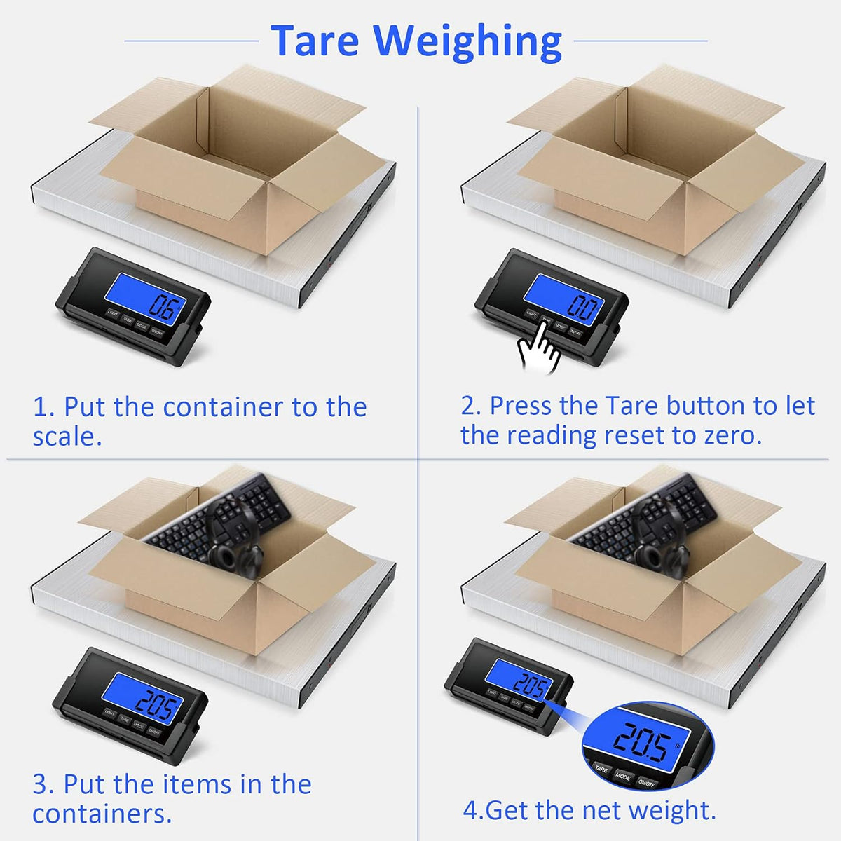 397lb Stainless Steel Digital Shipping Scale Pack of 2 E438