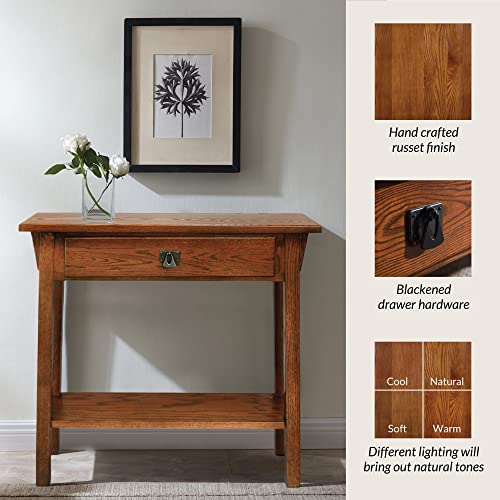 Medium Oak Wood Console Table K193936