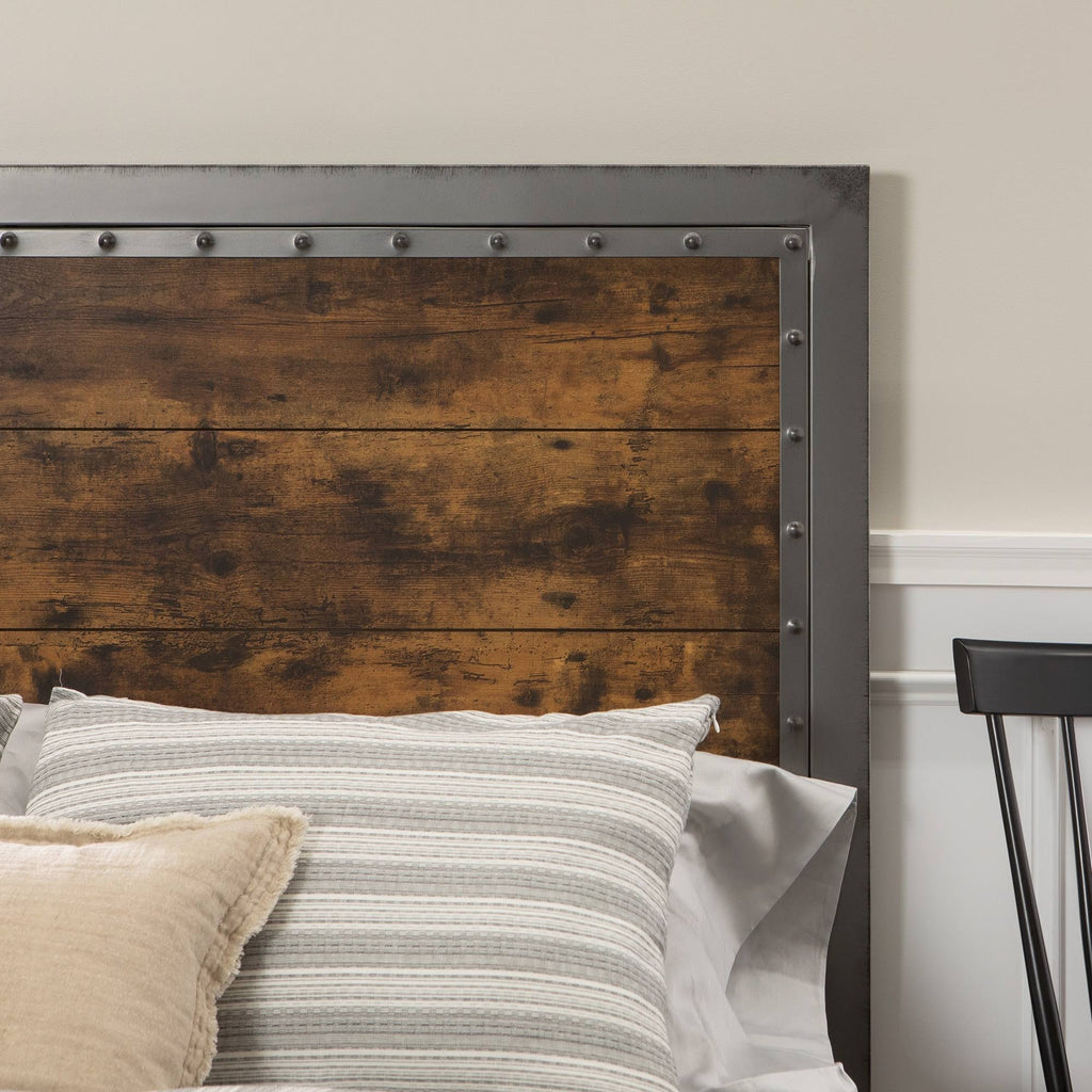 Queen Metal and Wood Headboard M171