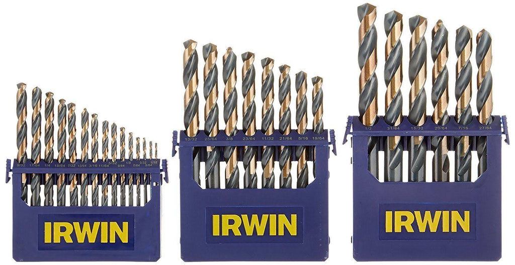 Black and Gold High-Speed Metal Drill Bit Set with Case P9466