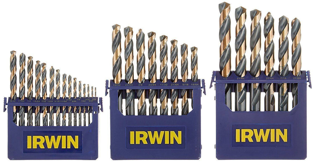 Black and Gold High-Speed Metal Drill Bit Set with Case P9466