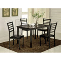 5-Piece Dining Set in Black E716