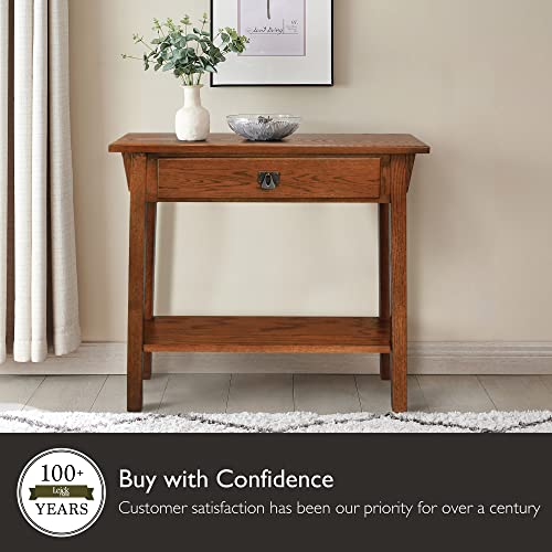 Medium Oak Wood Console Table K193936