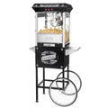 Black Antique Style 8oz Popcorn Popper Machine with Cart P2175