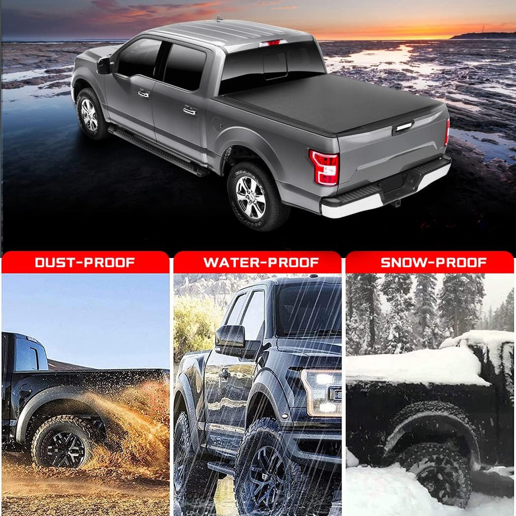 Soft Folding Truck Bed Tonneau Cover for Chevy Colorado/GMC Canyon 2015-2021 Fleetside 5FT Bed B2791
