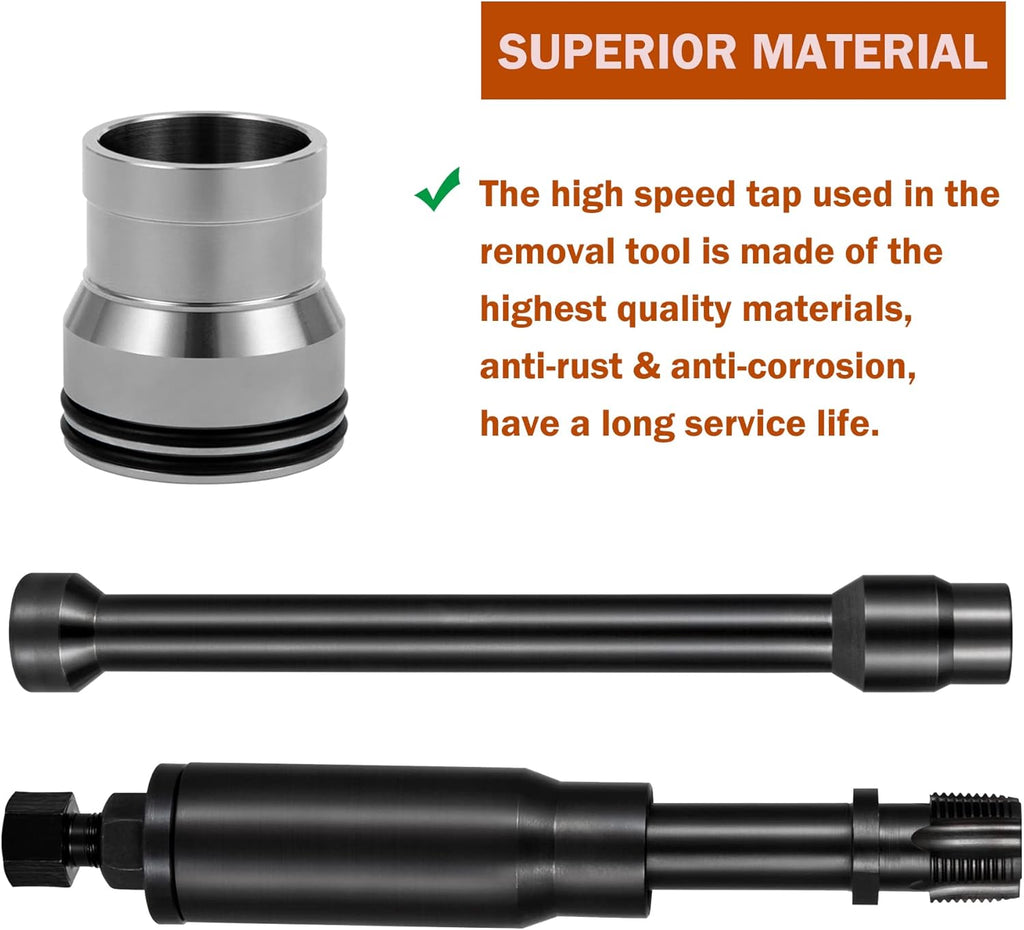 Injector Sleeve Cup Removal Installation Tool with Parts Kit for CAT 3126 C7 C9 HUEI Injectors S835