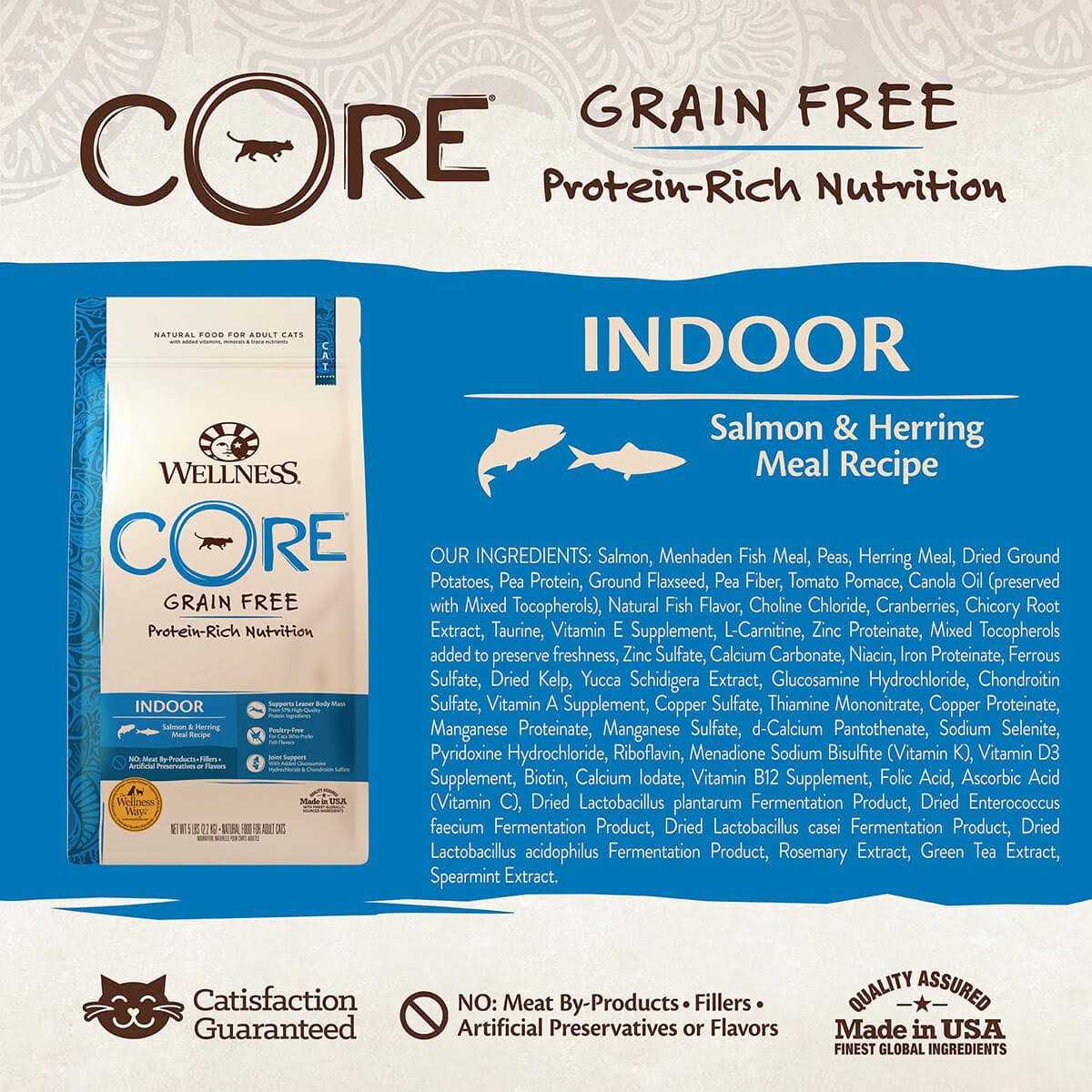 Grain-Free Indoor Salmon & Herring Meal Dry Cat Food H27049
