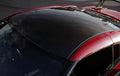 Black Carbon Fiber Roof Panel Overlay Vinyl Film B231945
