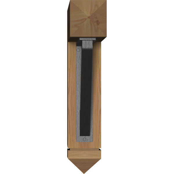 3 1/2 inch x 18 inch x 20 inch Western Red Cedar Bracket Q49797