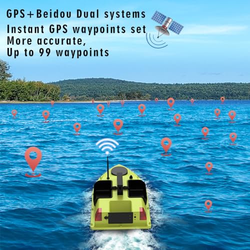 RC Fishing Bait Boat with GPS Auto Navigation Cruise Control I60755