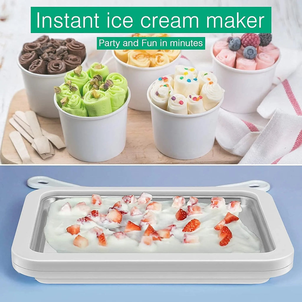 Ice Cream Roll Maker with 2 Spatulas S862650