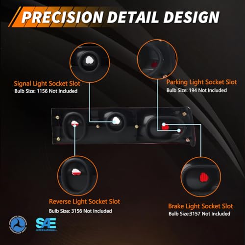 Smoked Lens Tail Light with Housing H17404