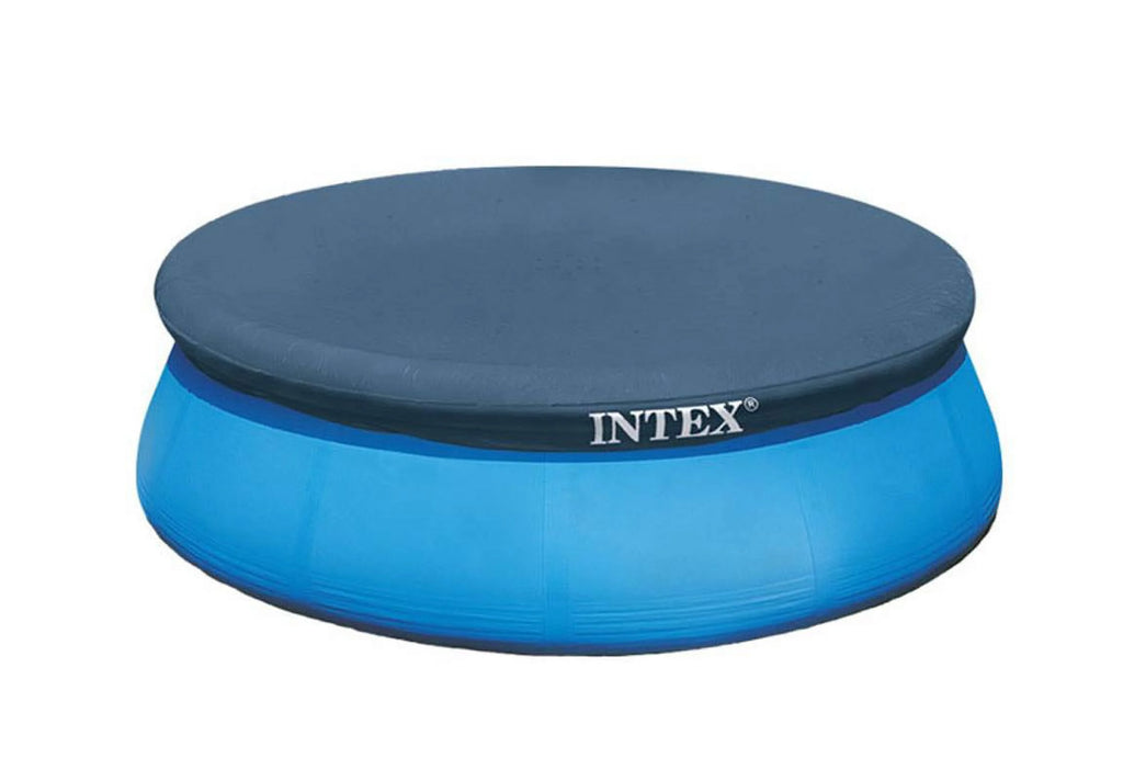Round Swimming Pool Kit with Vacuum Skimmer, Pole, and Cover Tarp R4879