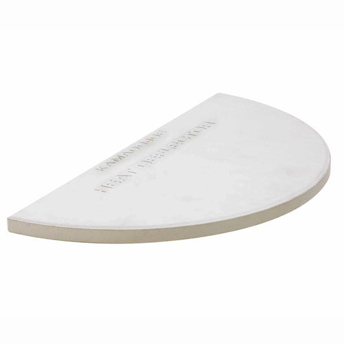 2 Pack Half Moon Heat Deflector Plate Stone Cooking Rack V2571