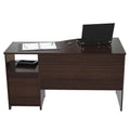 Curved Top Melamine Engineered Wood Desk B406