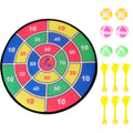 Safety Dart Board Toys Sticky Ball Shooting Toy Party Game Supplies (30cm, 6pcs Sticky Ball and 6pcs Darts) Y213