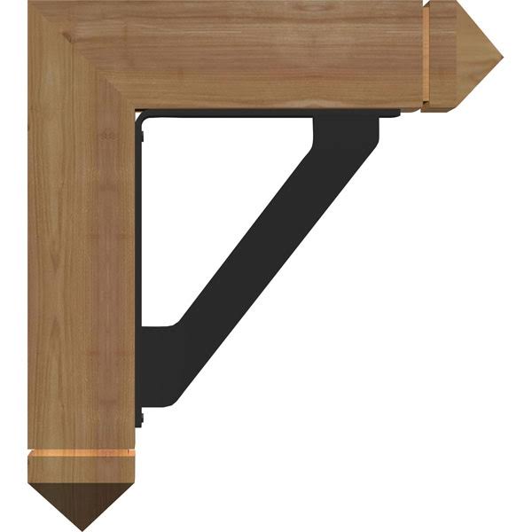3 1/2 inch x 18 inch x 20 inch Western Red Cedar Bracket Q49797