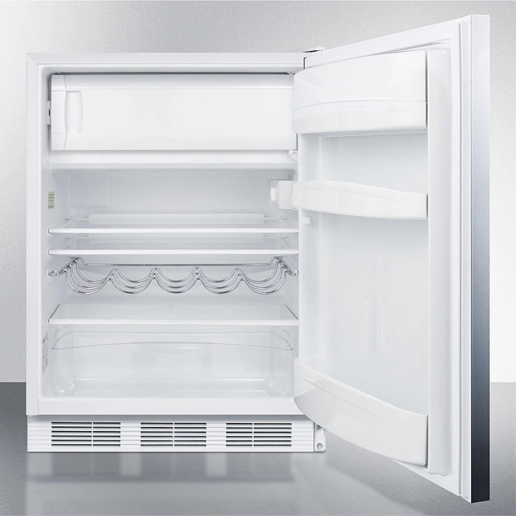 Undercounter Refrigerator-Freezer with Stainless Steel Door Z9886