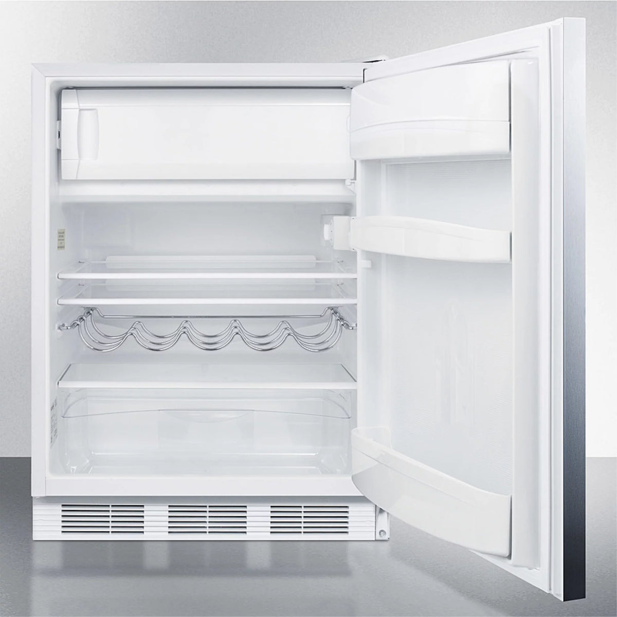 Undercounter Refrigerator-Freezer with Stainless Steel Door Z9886