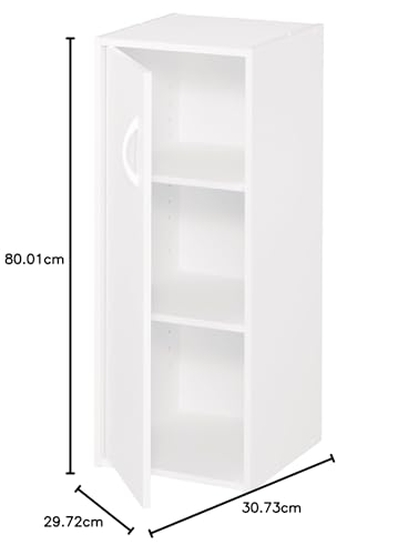 White Stackable 1-Door Organizer Q7499