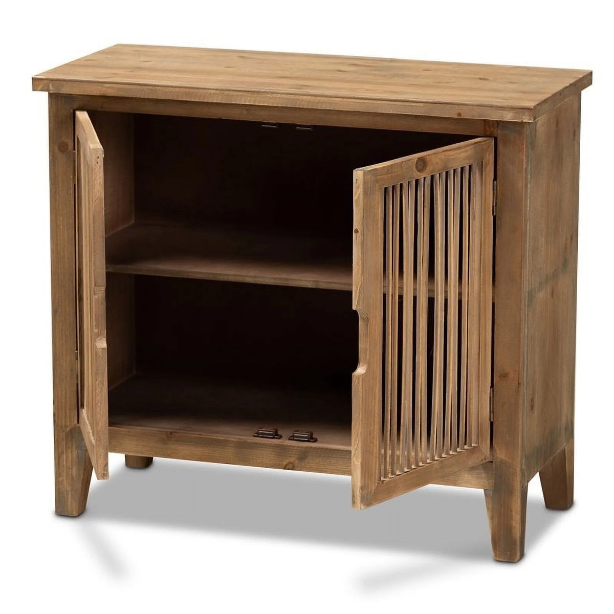 Medium Oak 2-Door Wood Storage Cabinet G791