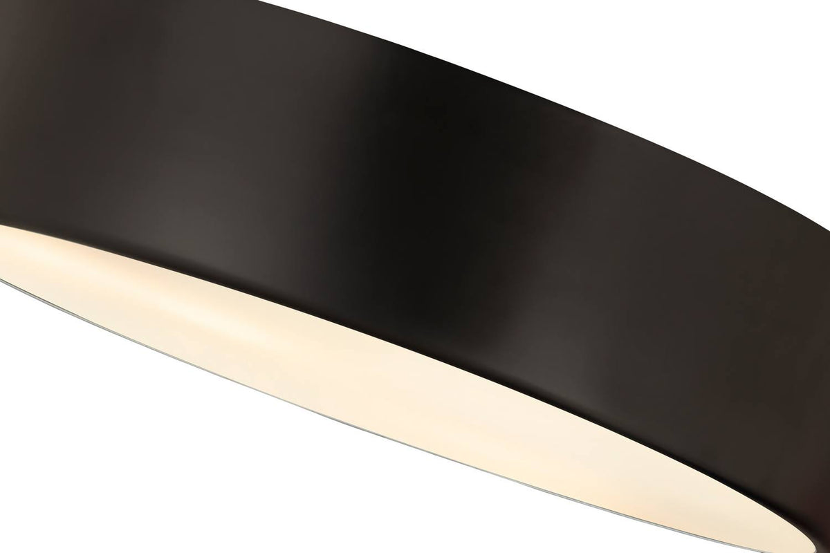Matte Black 4 Light Flush Mount P528