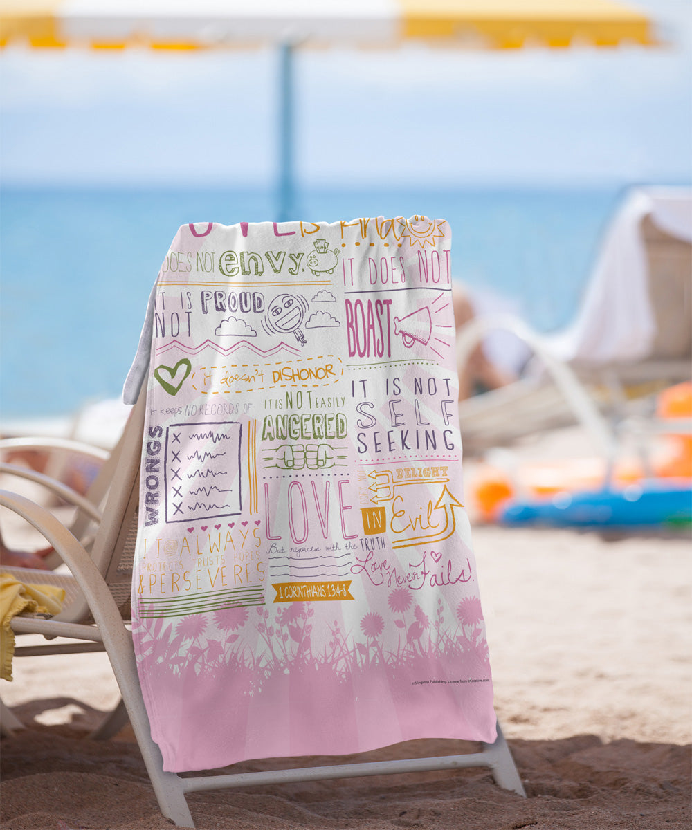 Love is Patient Beach Towel C37839