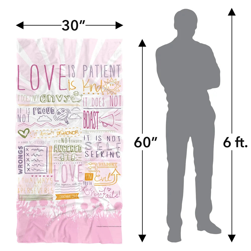 Love is Patient Beach Towel C37839