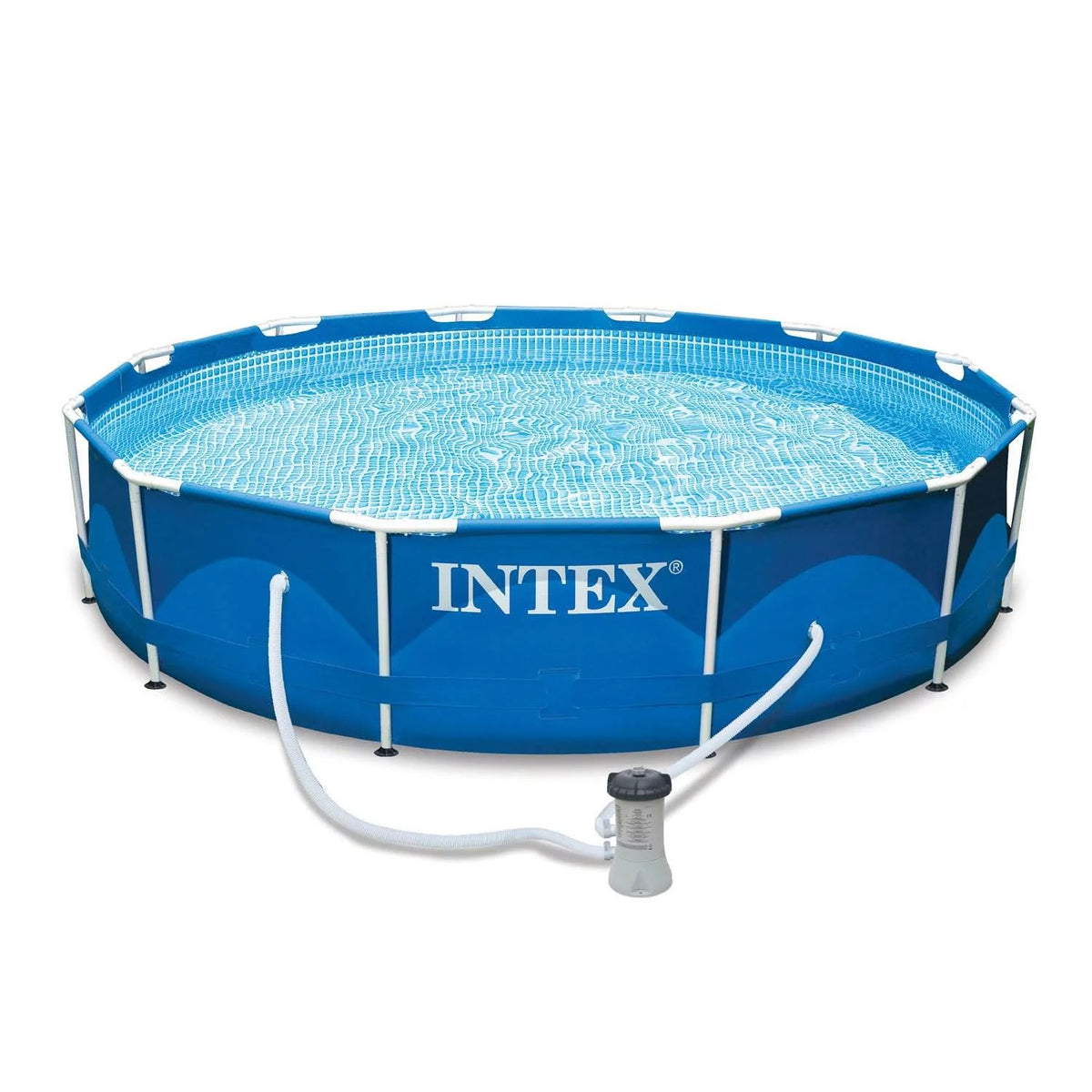12ft x 30in Metal Frame Round Swimming Pool Set P8750
