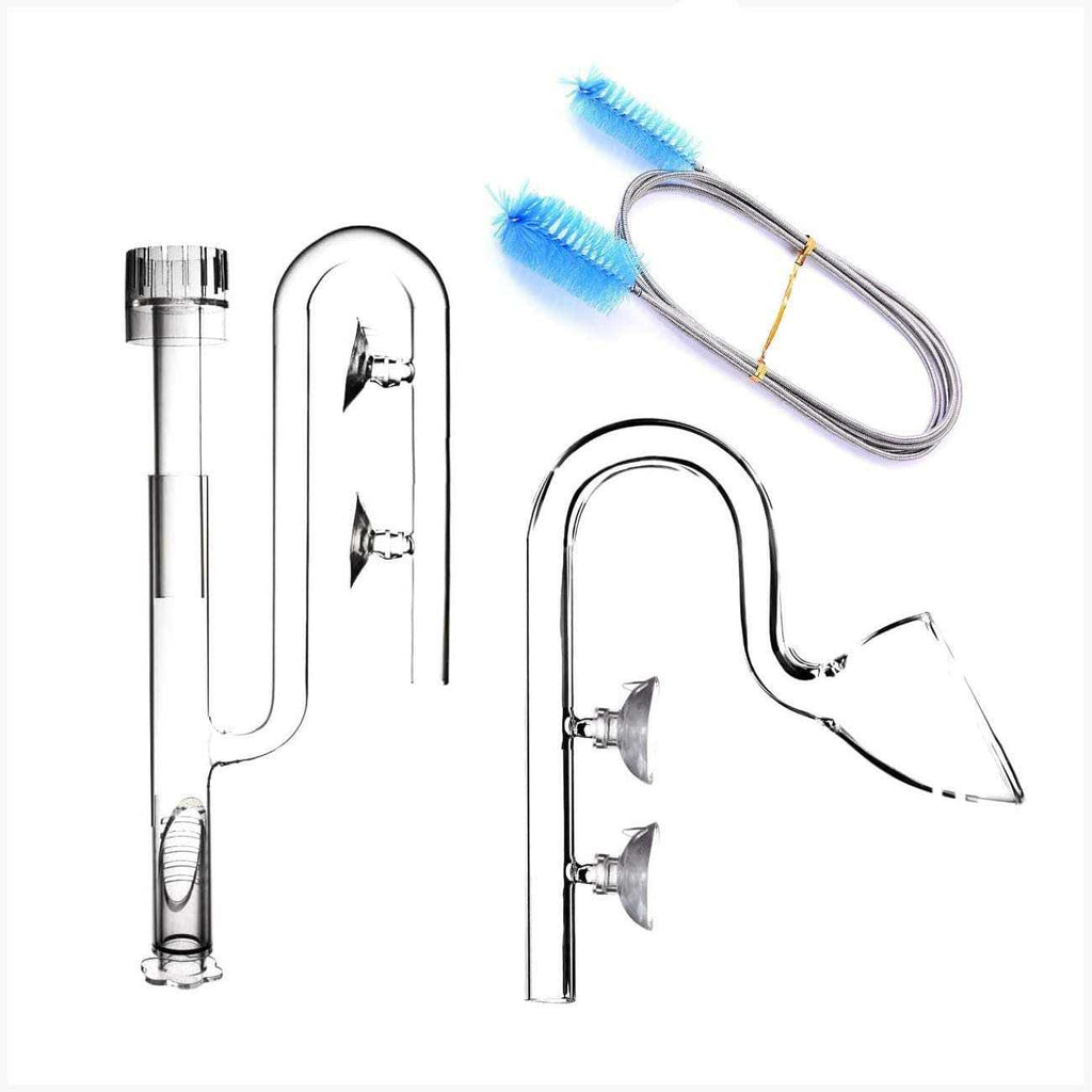 Glass Lily Pipe Set with Skimmer Inflow and Outflow Q80868