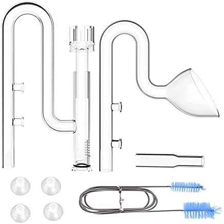 Glass Lily Pipe Set with Skimmer Inflow and Outflow Q80868
