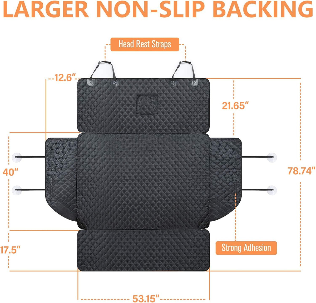 Waterproof Pet Cargo Liner with Bumper Flap Protector, Pack of 2 B94501