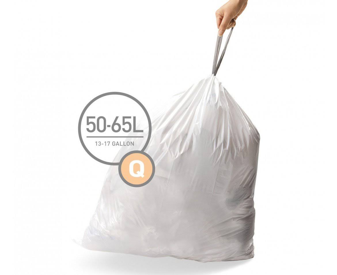 Extra Large Strong Trash Bags 50-65 Liter 13-17 Gallon 240 Count W19773