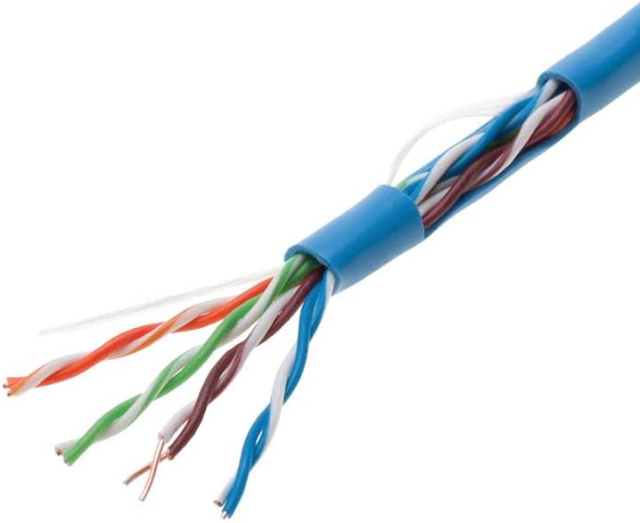 1000ft Cat5e Gray Solid 24AWG Shielded FTP Bulk Network Cable Pack of 2 A99302