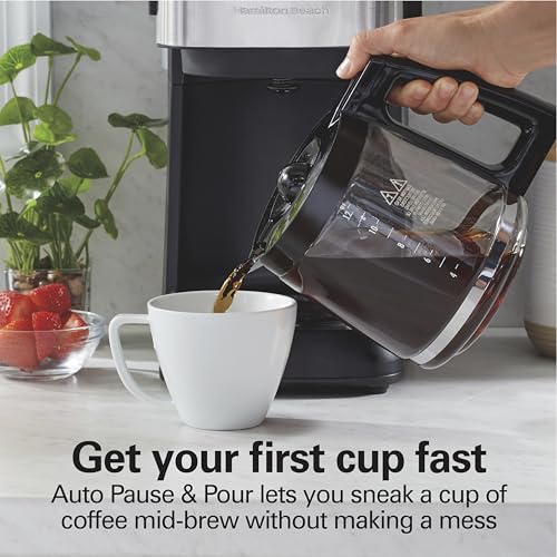 12 Cups Black Programmable Drip Coffee Maker F10967