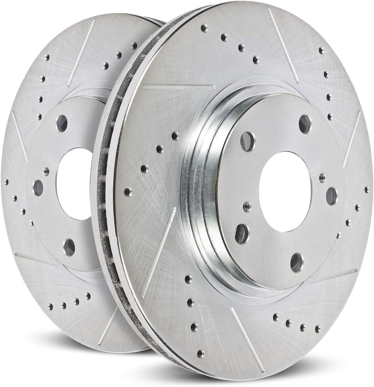 Front Evolution Drilled & Slotted Rotor Pair Q2599