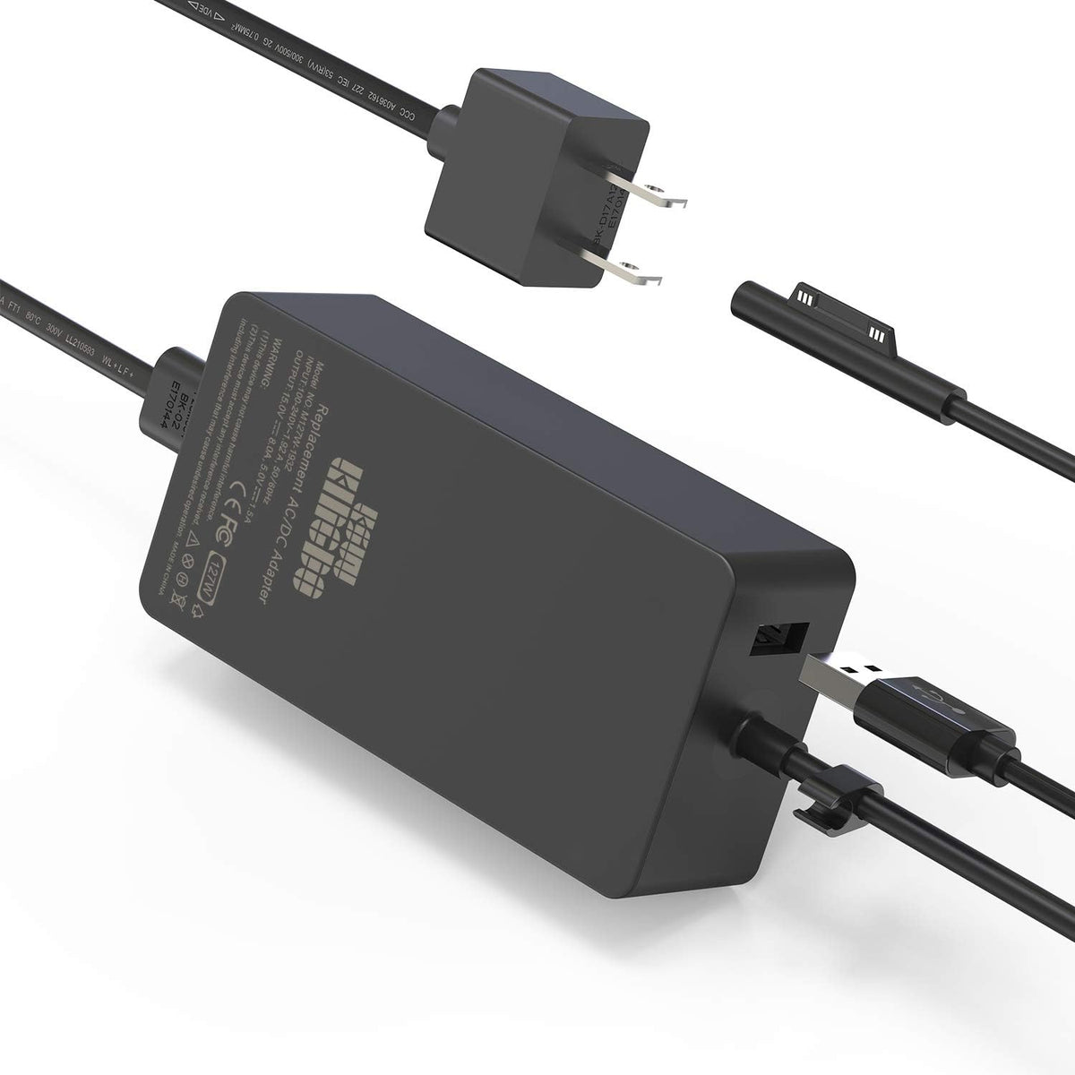 127W 15V 8A Power Adapter with Carrying Case Pack of 2 C174175