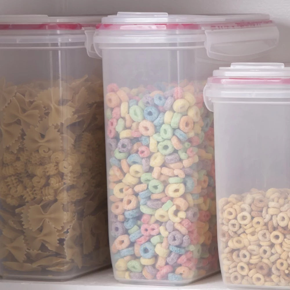Clear 3-Pack 6 Qt. Cereal Storage Container O624346