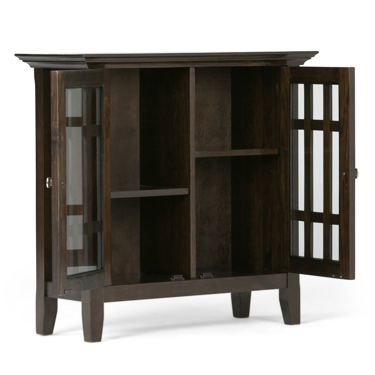 White Solid Wood Storage Media Cabinet L931998