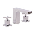 Widespread Bathroom Faucet with Drain Assembly Polished Chrome C989