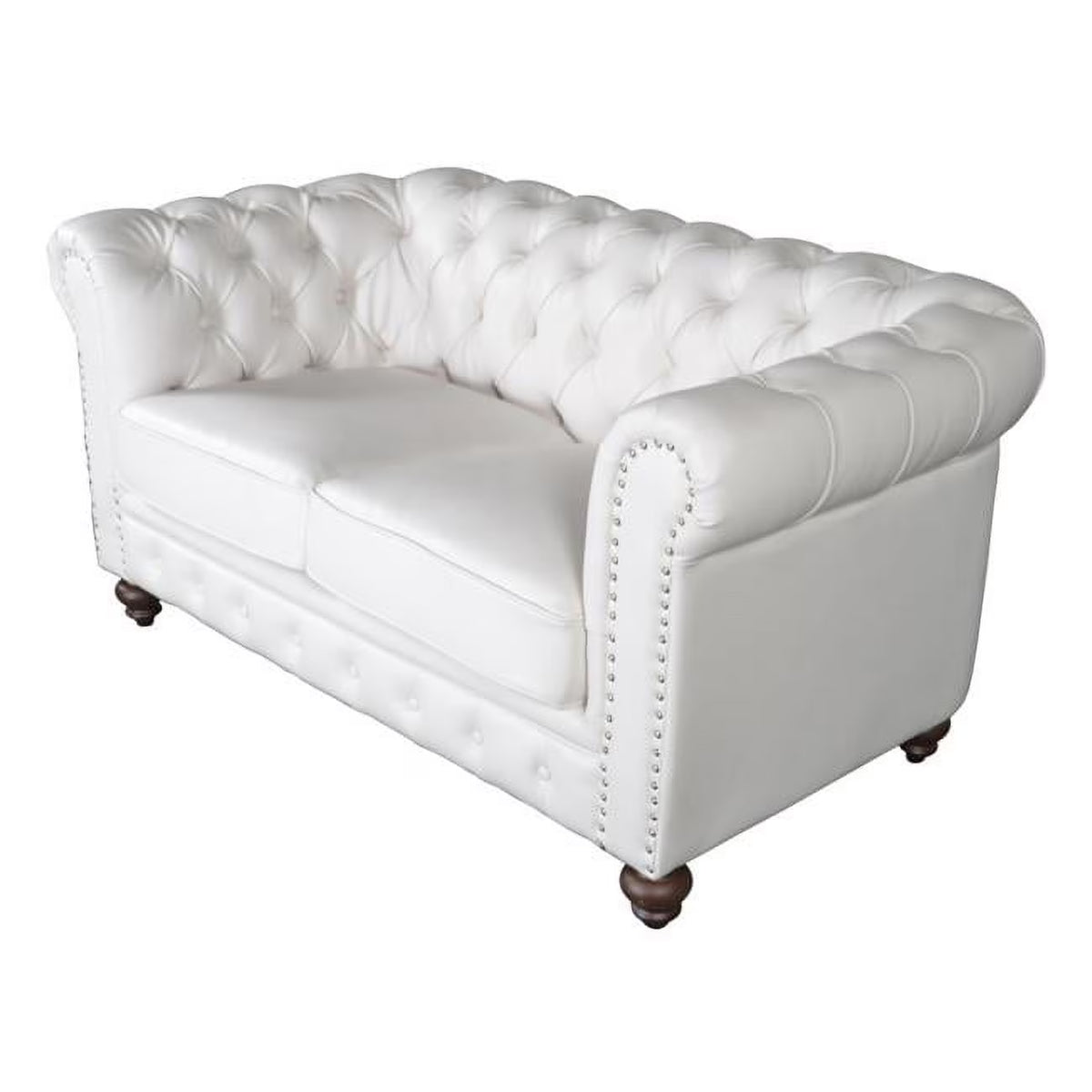 White Loveseat Sofa R879645